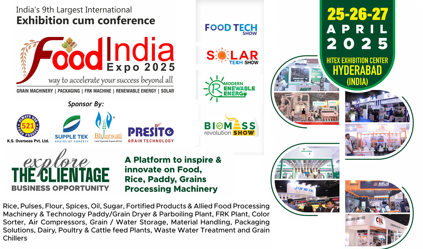 Agro products exhibition in india